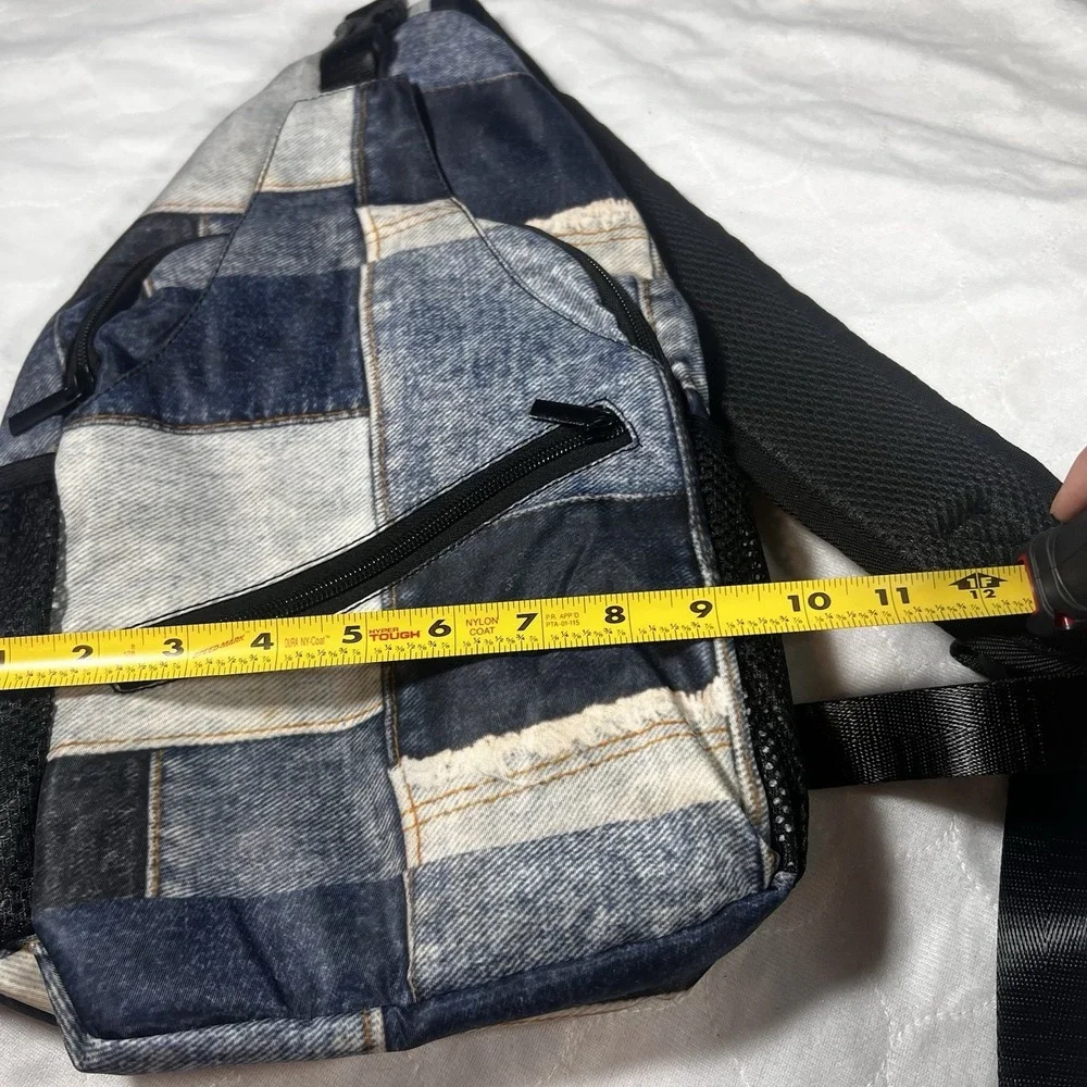 Retro Blue Jean Printed Sling Bag New